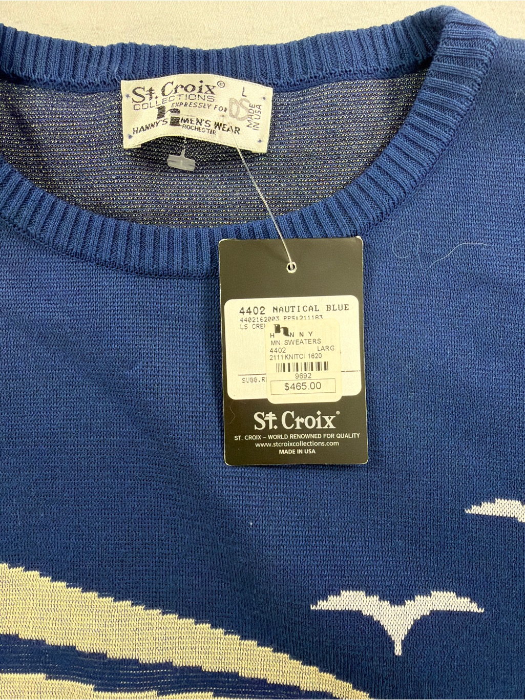 St. Croix Nautical Blue Lightweight Shirt Jacket